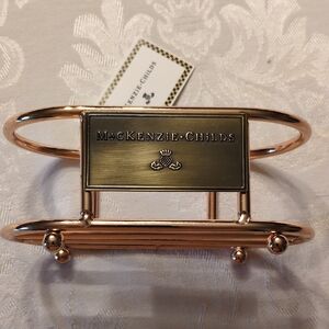 MacKenzie-Childs Gold Lotion Caddy NWT